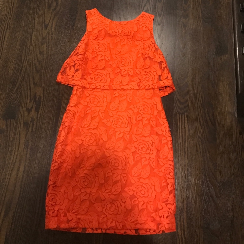 Nicole miller orange dress