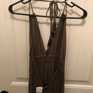 Beautiful Olive Green Maxi Dress