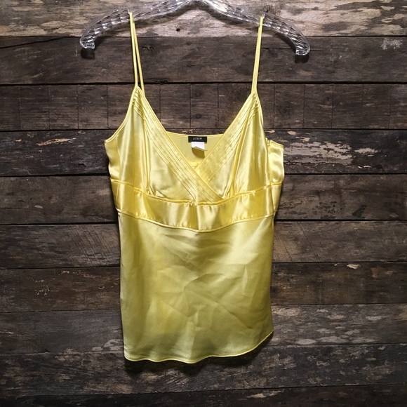 yellow silk cami