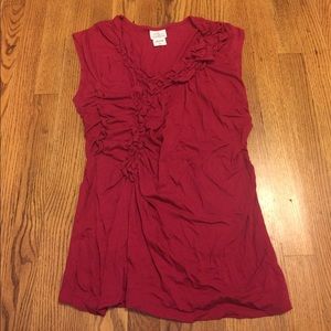 Ruffled maternity top