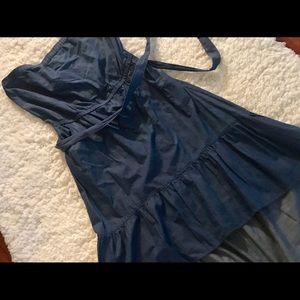 Strapless denim asymmetrical dress Strapless denim asymmetrical dress