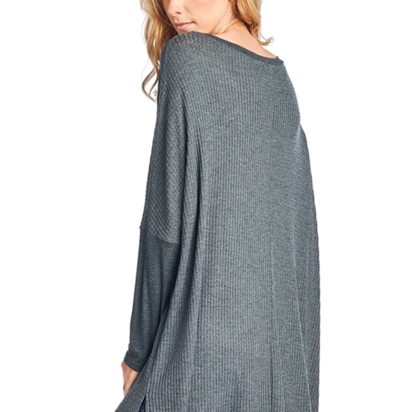 Thankful and Blessed Thermal Casual Top Sz M - Picture 2 of 3