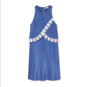 Tory Burch Amanda Silk Blue Dress 2