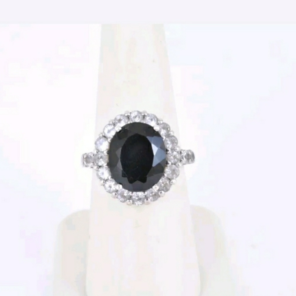ESTATE REAL GENUINE ONYX & solid Sterling Silver