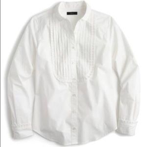 J Crew Ruffled Tuxedo Shirt