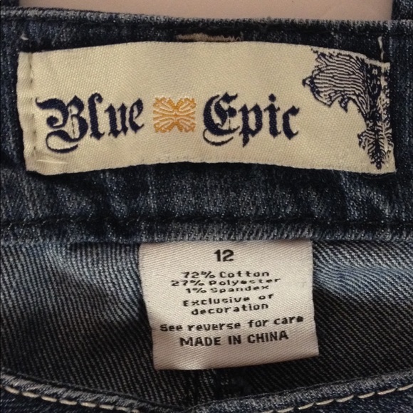 Blue Epic blue jeans size 12 boot cut - Picture 4 of 4