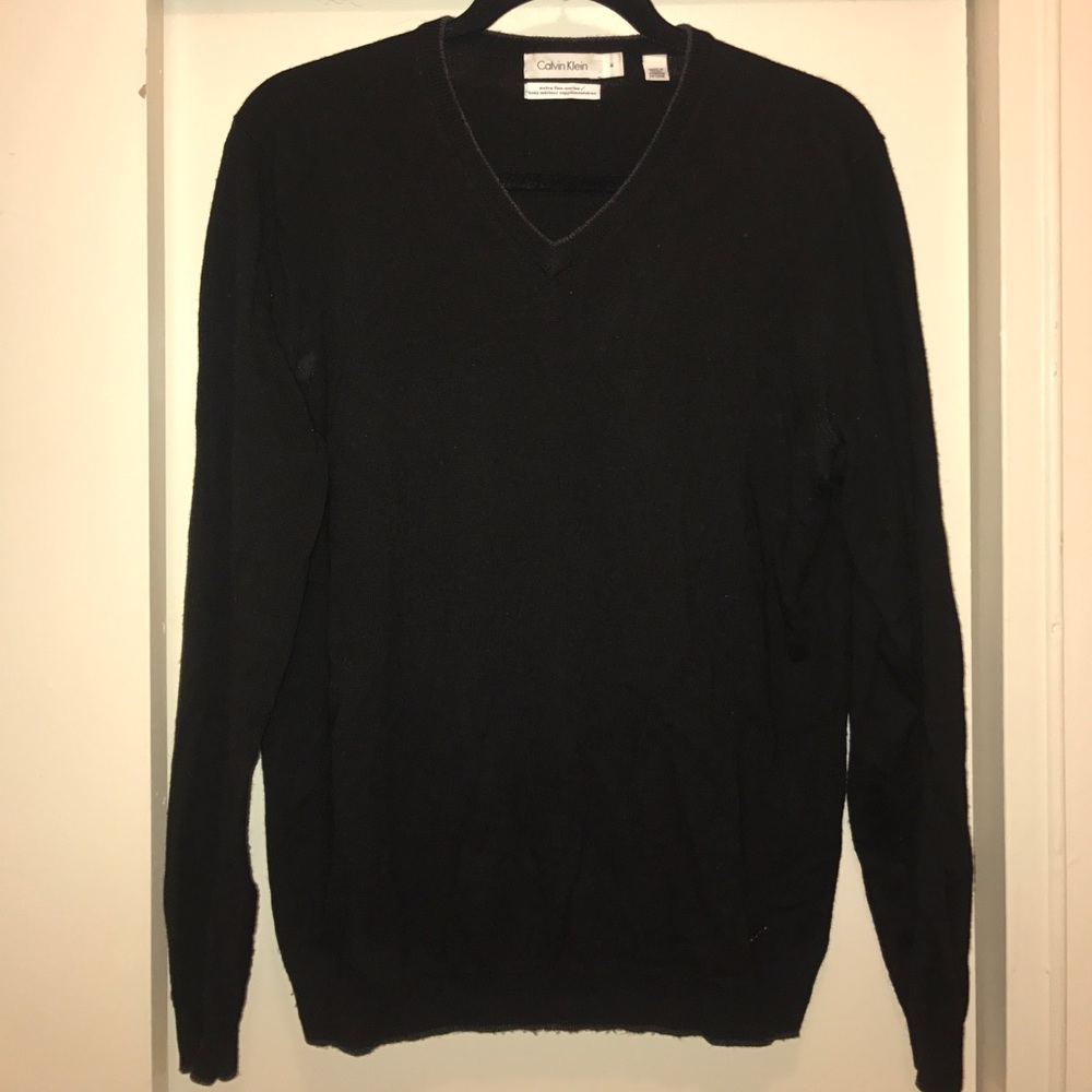 Calvin Klein Extra Fine Merino Wool vneck sweater