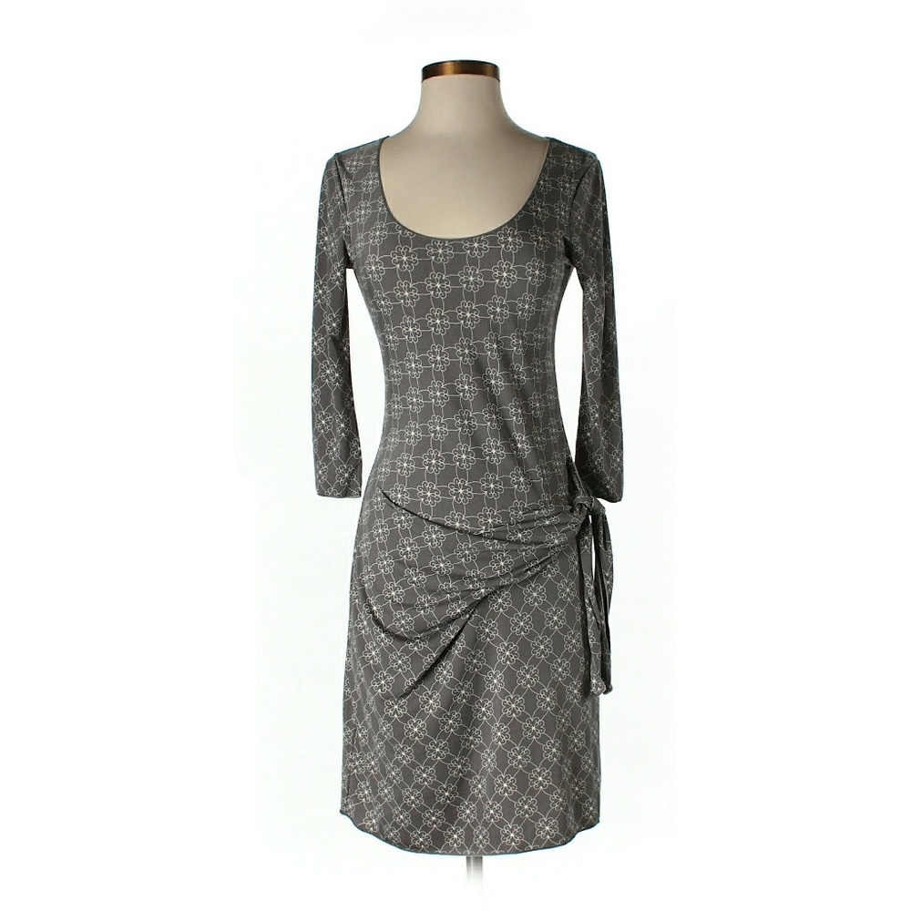 Max Studio Grey Mock Wrap Dress