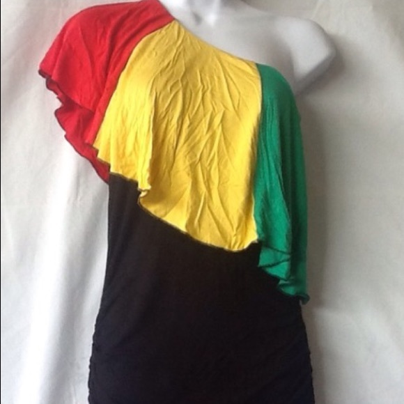 RAGGAE OFF SHOULDER DRESS - Picture 1 of 1