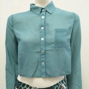Sheer LS Blouse