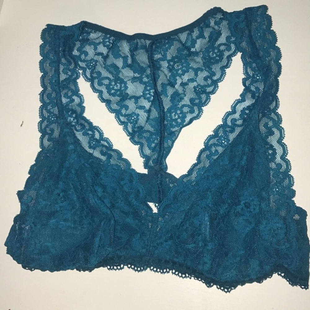 blue lace Victoria Secret bralette