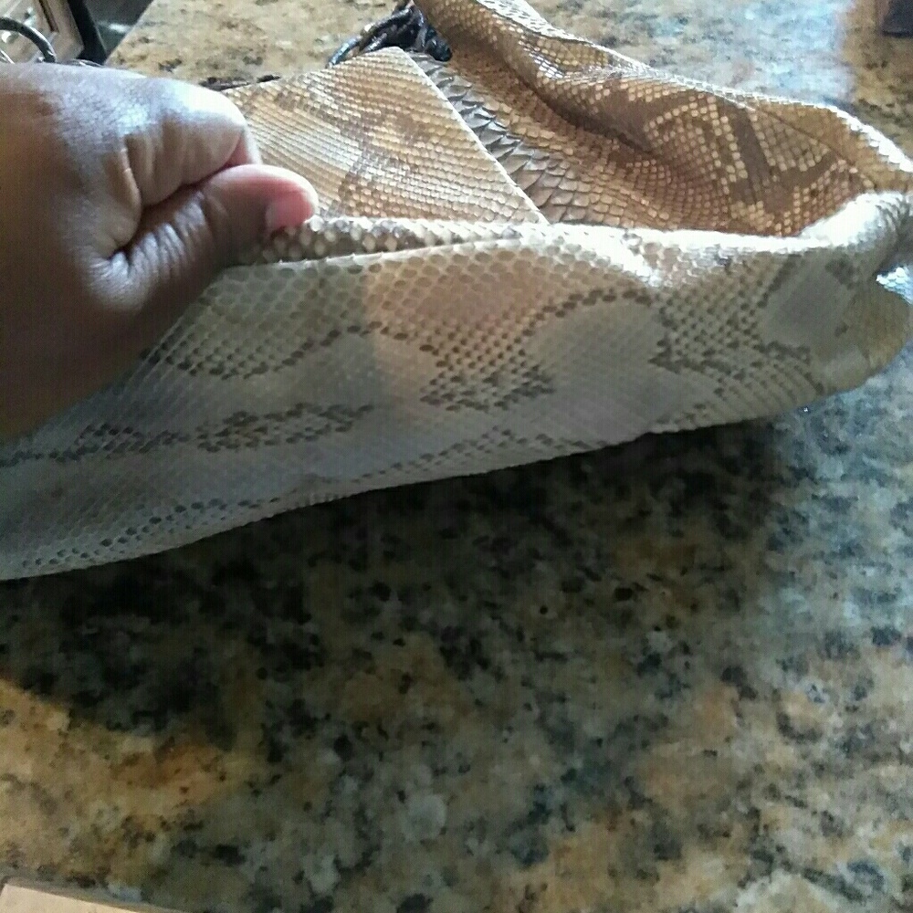Nancy Gonzales Python snake skin purse