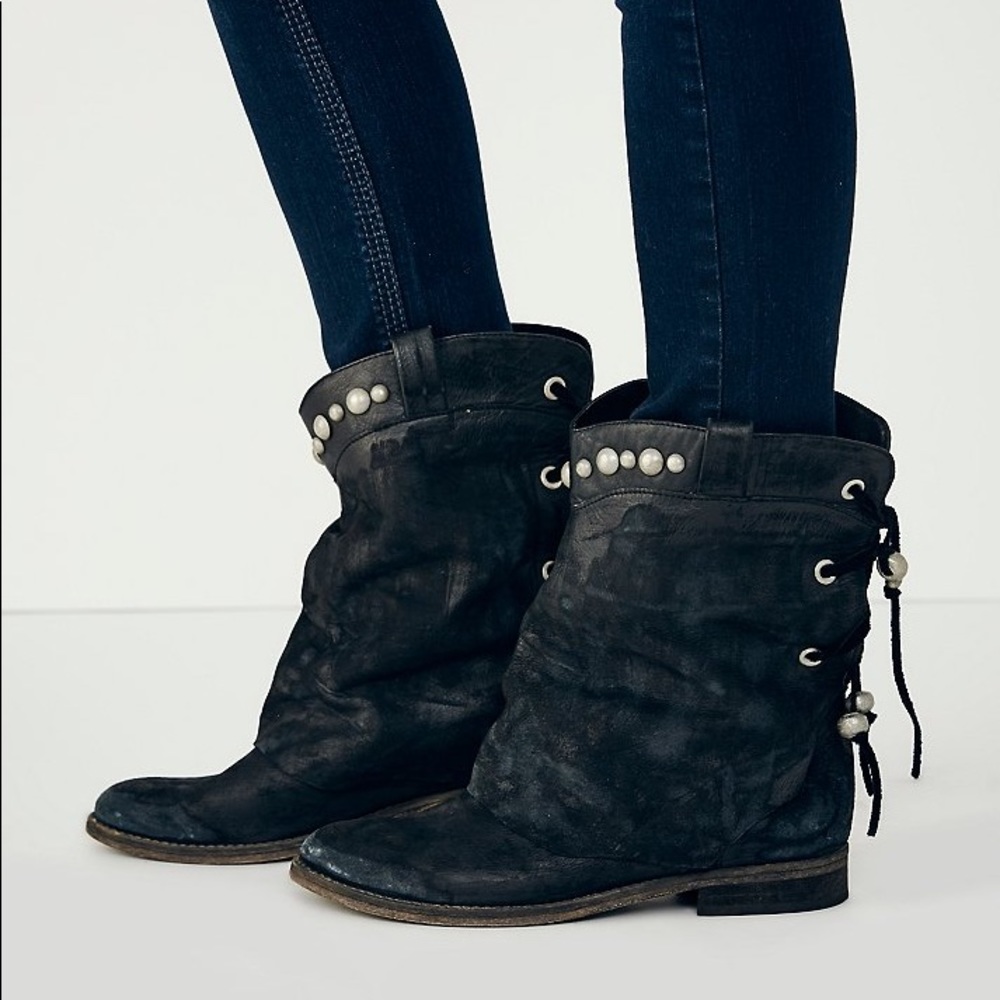 Free People Wayland black boots 38