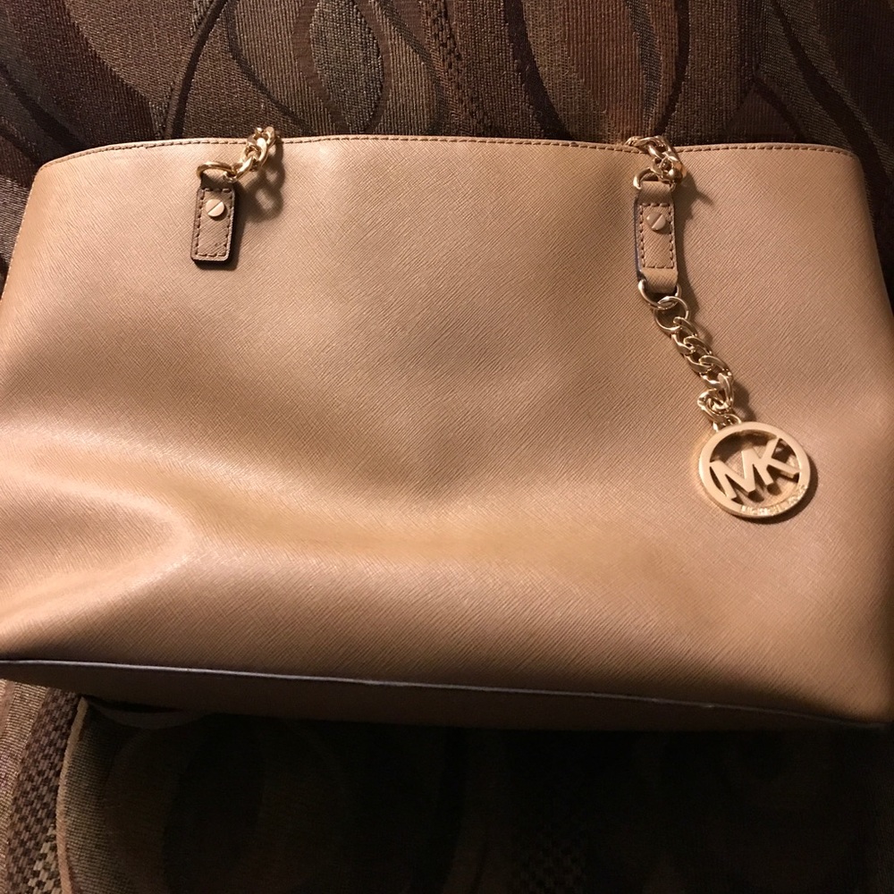 Tan Michael Kors bag