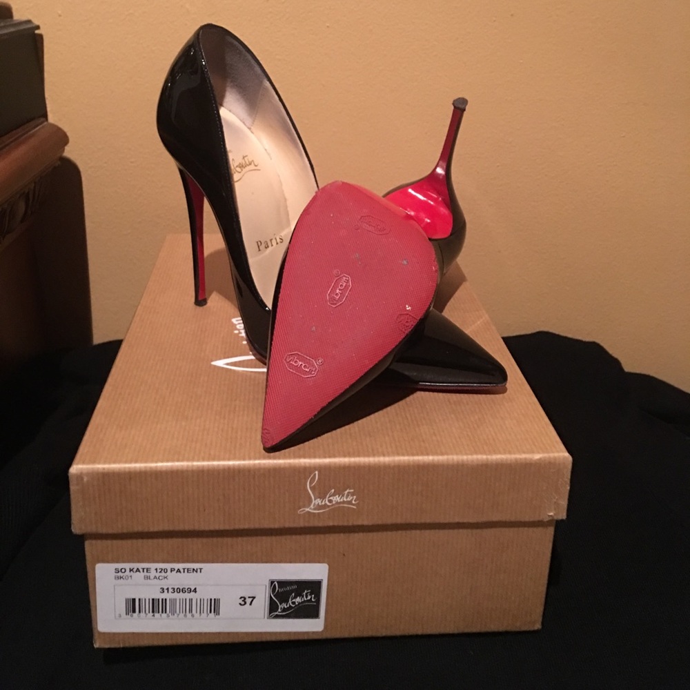 Authentic Christian Louboutin So Kate 120 Patent