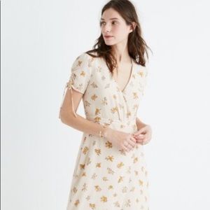 Madewell silk wrap maxi dress
