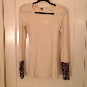Free people long sleeve Henley