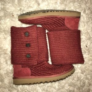 UGG Crochet Boot With Buttons