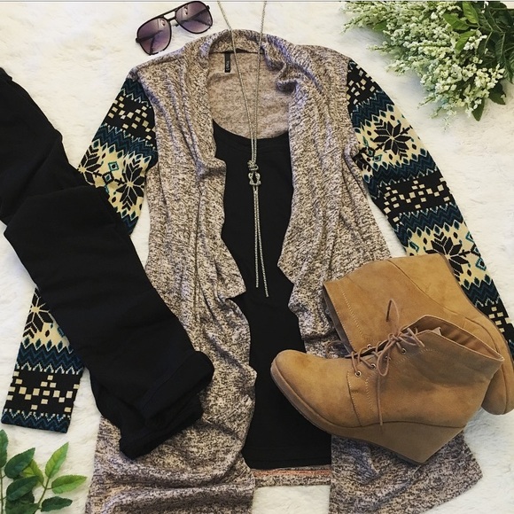 yo yo 5 Sweaters - Womens open front cardigan long sleeve