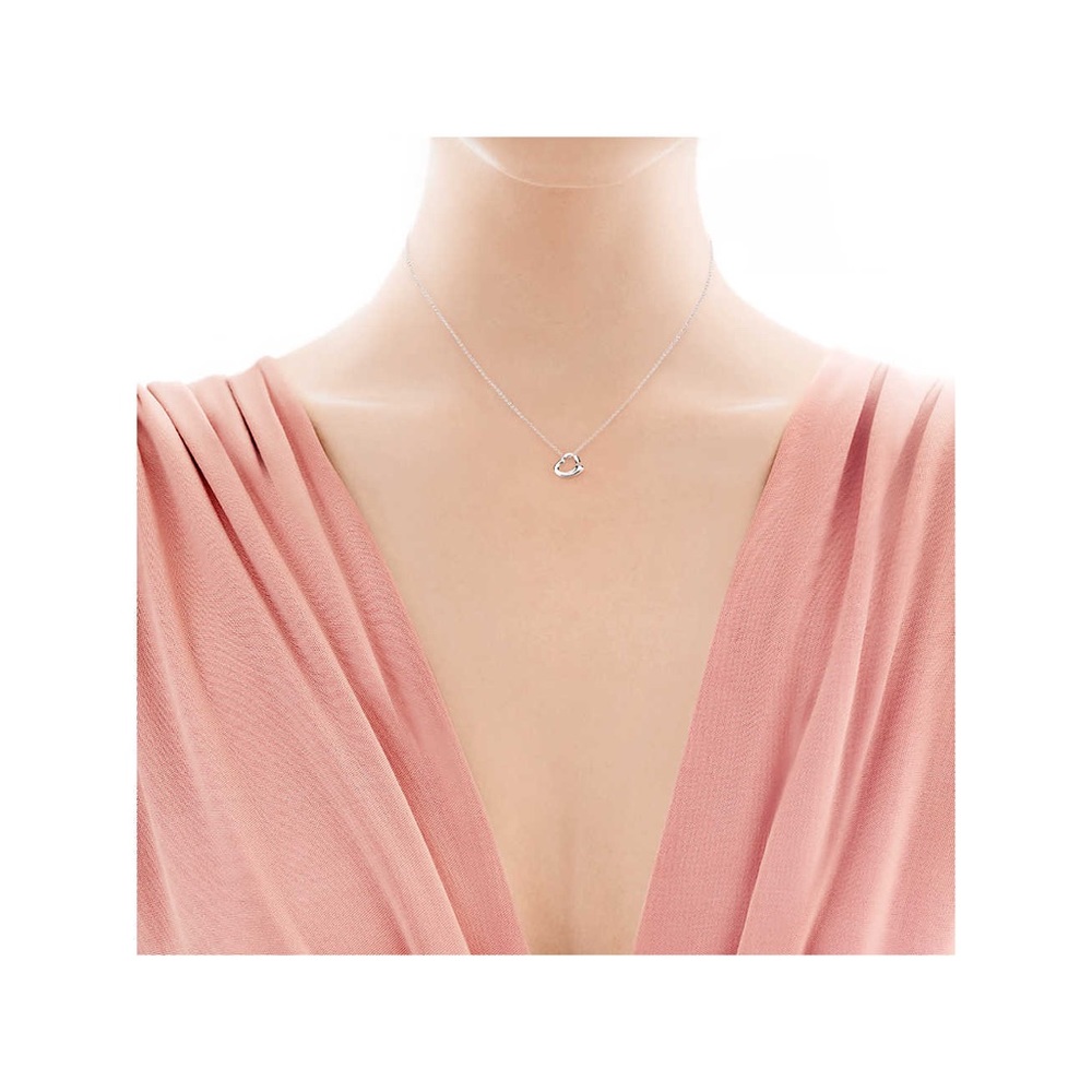 Tiffany Elsa Peretti Open Heart Necklace