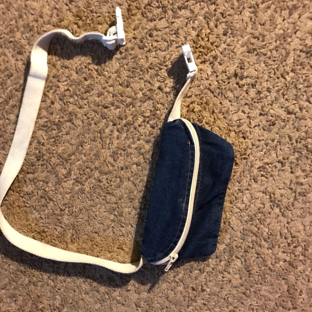 American apparel denim Fannypack