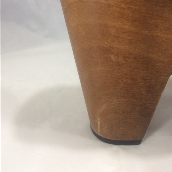 Rare Robert Clergerie's wood platform slipon mules - Picture 7 of 8