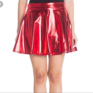 Ragstock Metallic Red Skirt