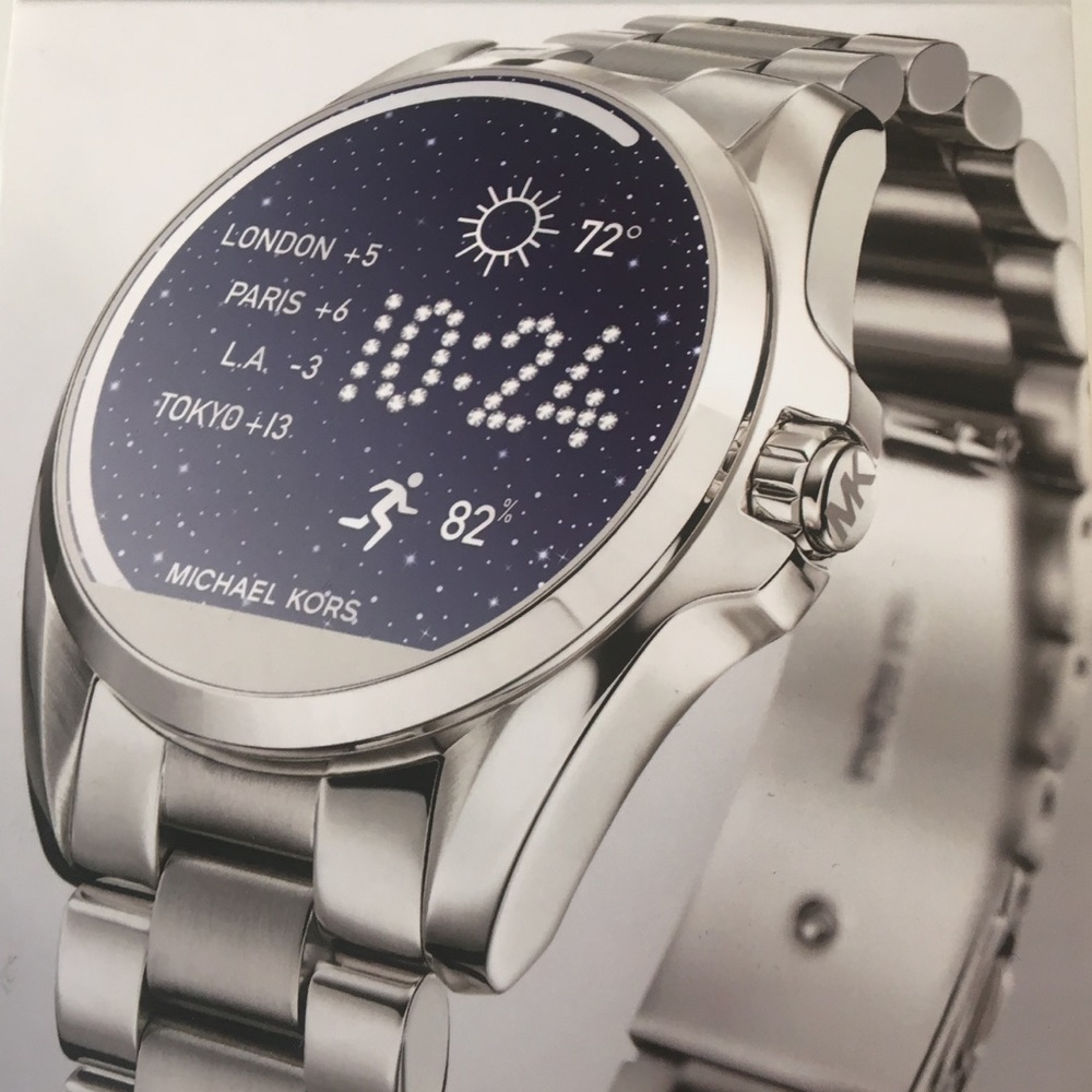 SILVER MICHAEL KORS ALL ACCESS SMARTWATCH BRADSHAW