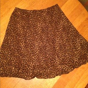 George leopard print skirt