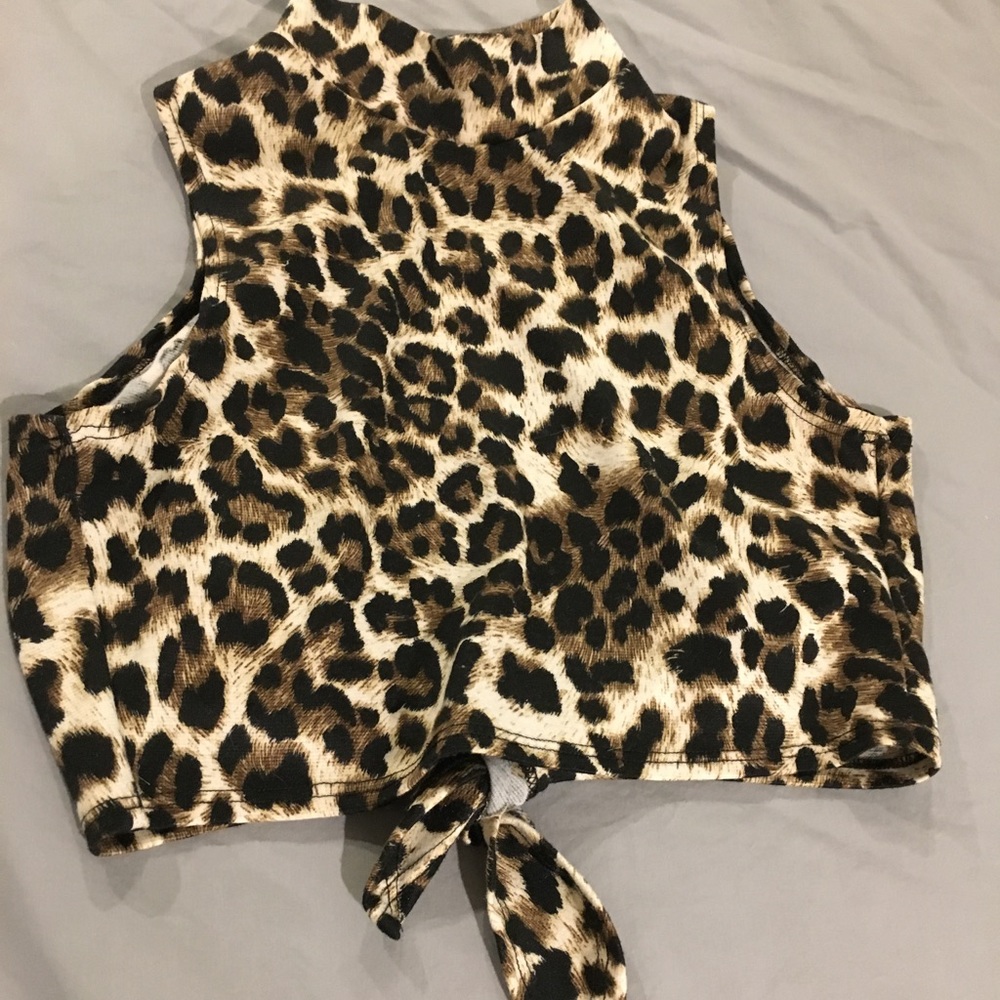 Leopard Crop Top