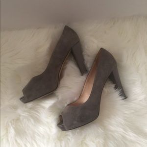 Kate spade gray suade and satin heels Kate spade gray suade and satin heels