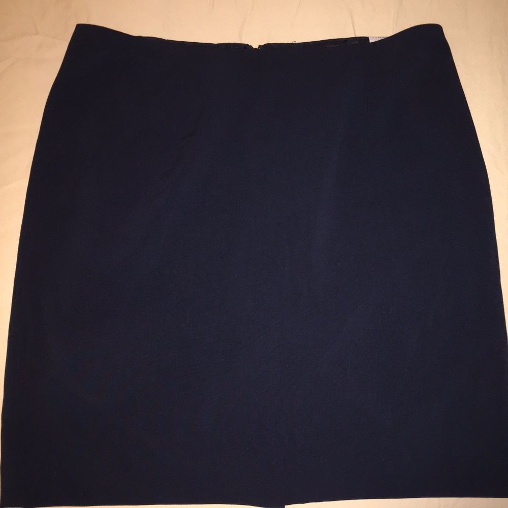 ANNE KLEIN Pencil Skirt Midnight Sky 14 NEW