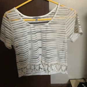 Not a crop top but a shorter top