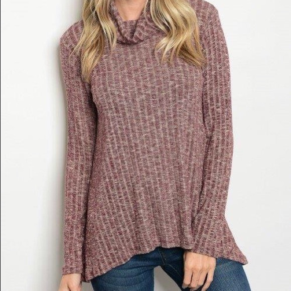 1 LEFT!!  NWT Med Cowl long sleeve sweater top USA - Picture 2 of 5