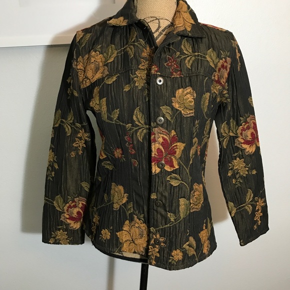 Chico's Floral jacket - Picture 1 of 5