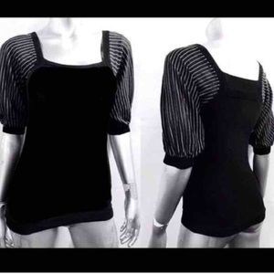 Puffer Sleeve Knit Top Puffer Sleeve Knit Top