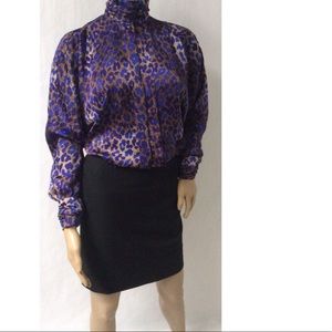 Purple/Gold Vintage Top Size 6. Purple/Gold Vintage Top Size 6.