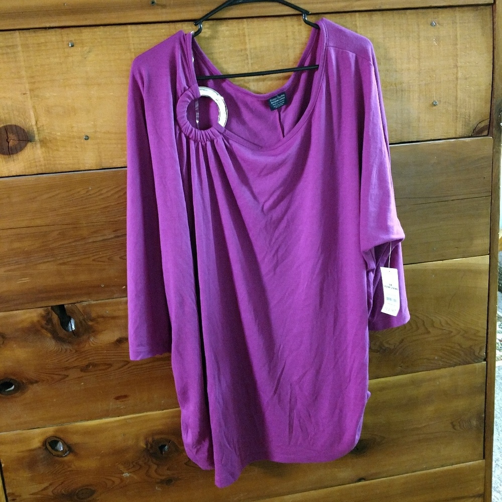 NWT Pink mid arm sleeve dress shirt