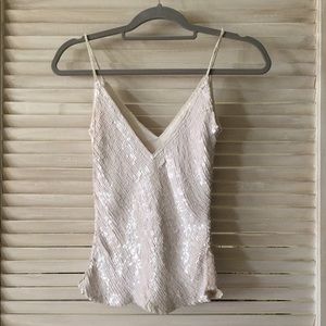 White Sequin Top!