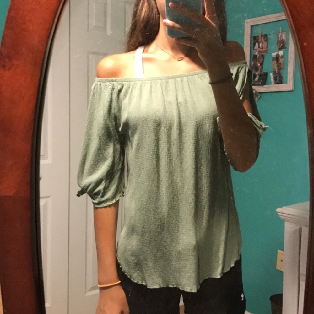 off the shoulder shirt