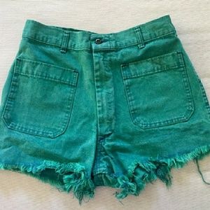 UO Acid Wash High Waisted Shorts