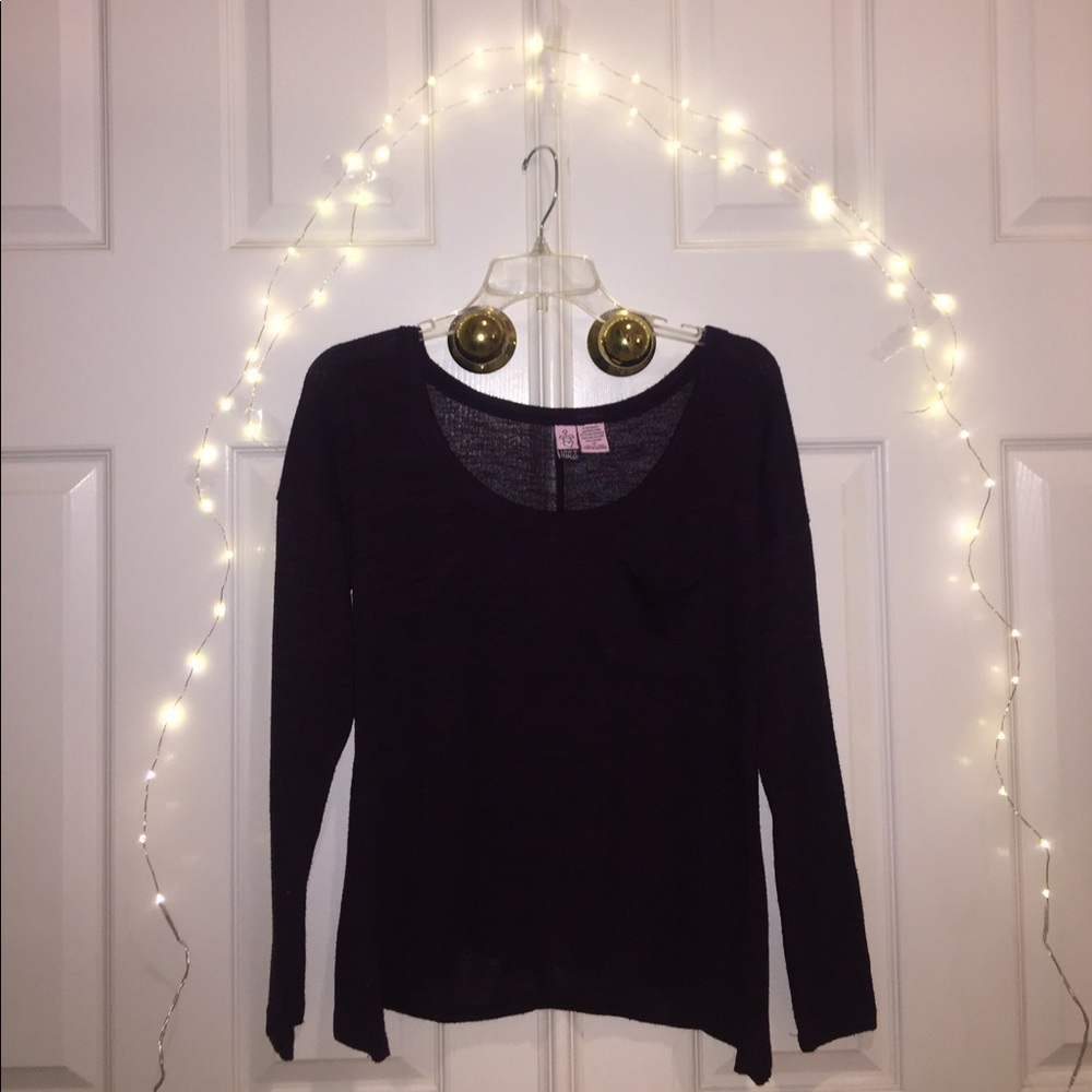 Maroon long sleeve shirt
