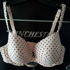 Polkadot pink cotton t-shirt  bra