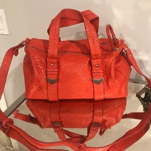 Beautiful orange barely used Zara handbag