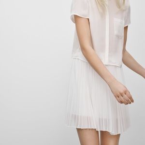 Aritzia Denley Skirt in Light Pink