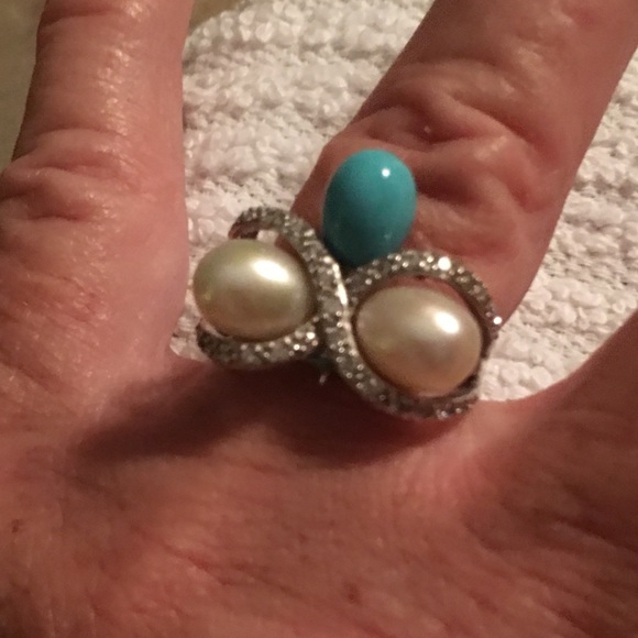 Joseph Esposito Jewelry - Size 8 pearl and Turquoise