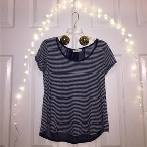 Striped short sleeve shirt