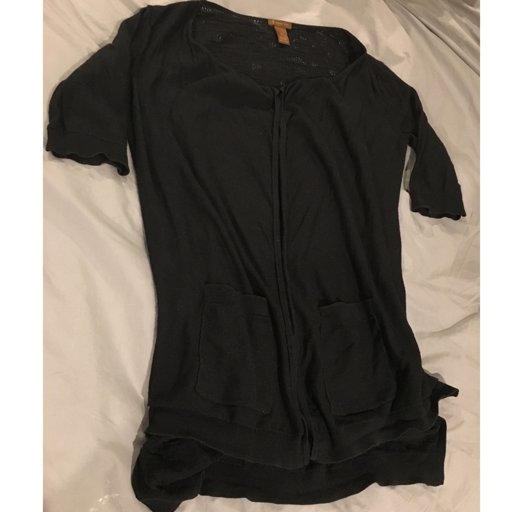 Black Lightweight Cardigan