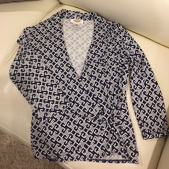 Talbots Wrap Top - Picture 1 of 3