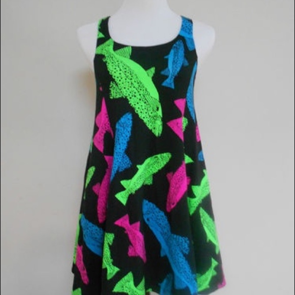 Betsey Johnson fish dress petite